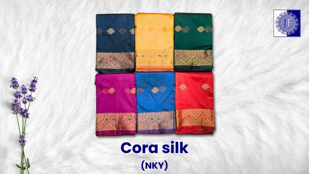 Cora Silk Saree - Color: 8 Mete