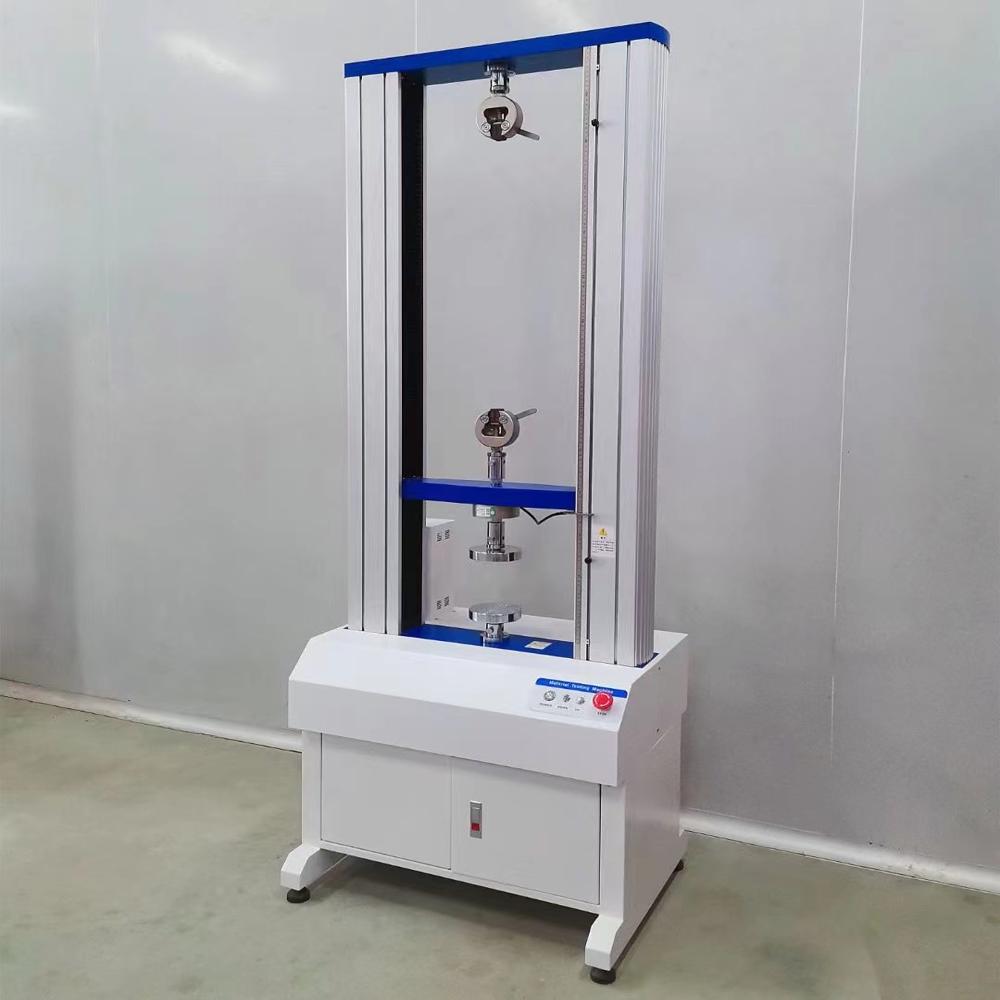 Digital Displaying Double Column Electronic Tensile Strength Tester - Color: White