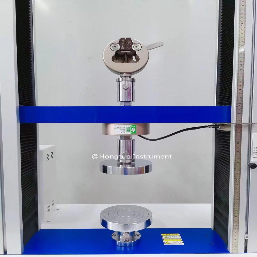 Digital Displaying Double Column Electronic Tensile Strength Tester - Color: White