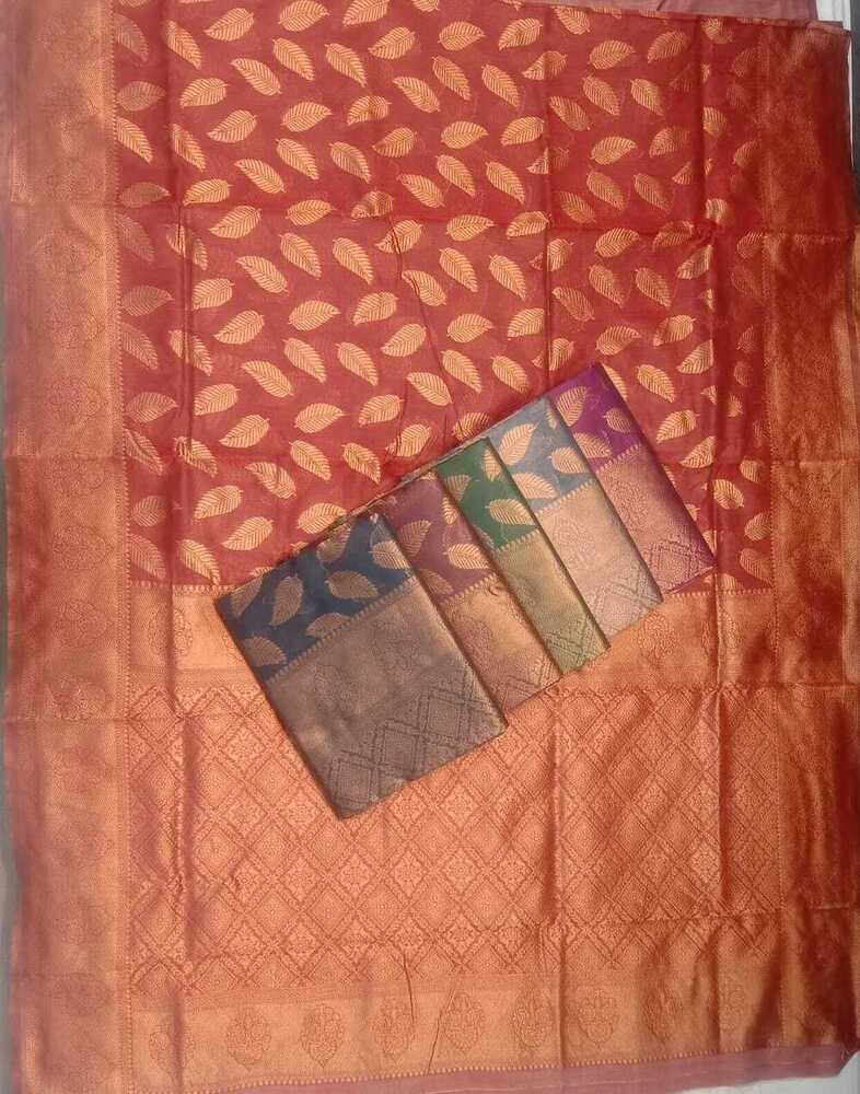 Linon Rich Pallu Saree - Color: 8 Color