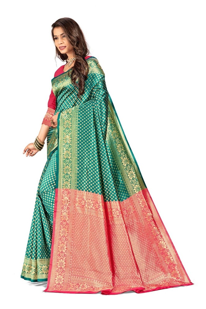 Rich Butti Nky Fancy Saree - Color: 8 Color