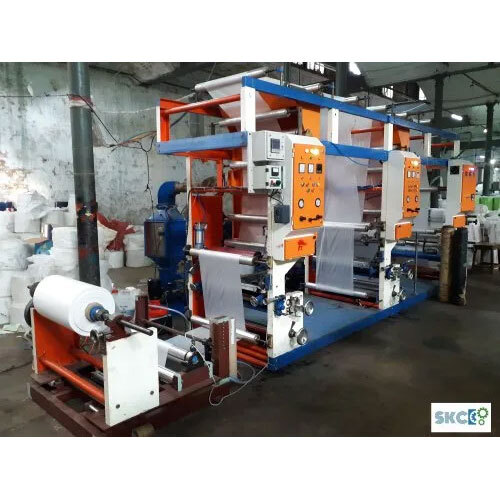Multicolor Rotogravure Printing Machine with Double Winding System