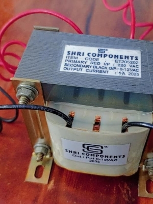 Mains transformers 0-12V/220V/5Amp