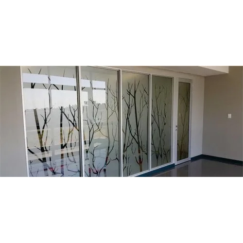 Designer Printed Glass Film - Color: Transparent