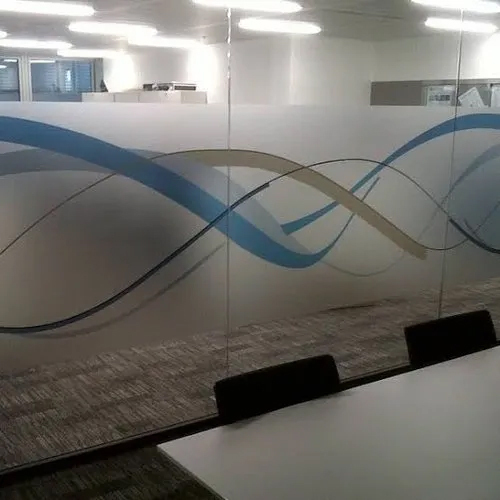 Designer Printed Glass Film - Color: Transparent