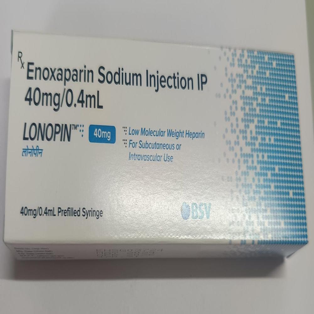 Lonopin Enoxaparin Sodium Injection I.P. 40 Mg - Physical Form: Liquid