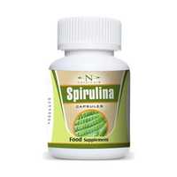 Organic Spirulina Capsule - 100% Organic Spirulina Powder, Dark Green, Vegetarian Capsules | Boosts Immunity, Antioxidants, Energy Support