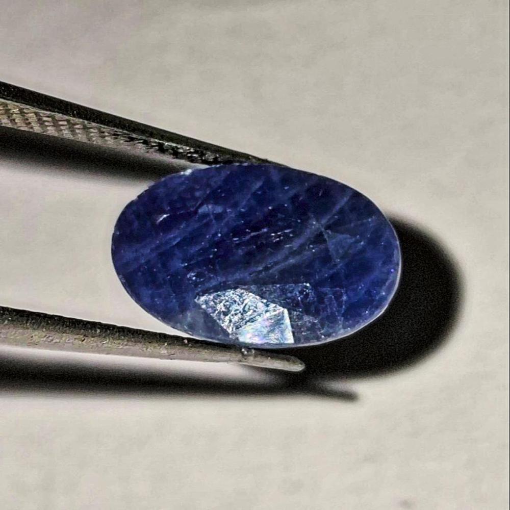 African blue sapphire neelam gemstone