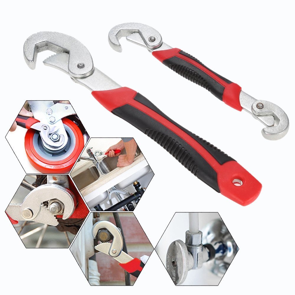 Snap N Grip Multi Purpose Wrench Adjustable Open End Universal Wrench Set