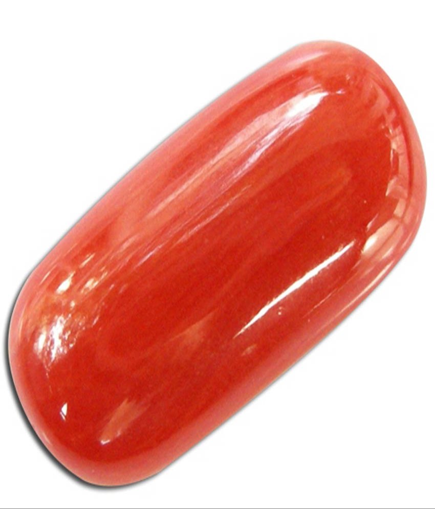 Red Coral Munga Gemstone - Shape: Rectangle