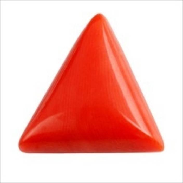 Red Coral Triangle Munga Gemstone - Material: Stone