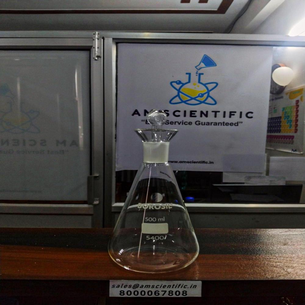 Iodine Flask With I/c Glass Stopper - Color: Transparent