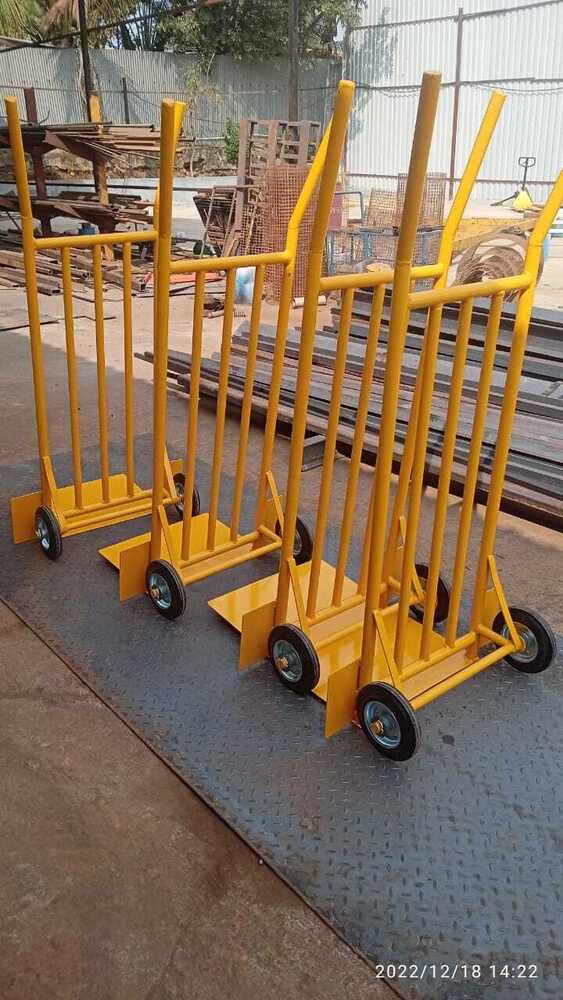 Sac Trolley - Rubber Tyre 200x50 Mm Wheels, Platform 500x350 Mm, Load Capacity 150 Kg, Three-wheel Design With Wheel Covers