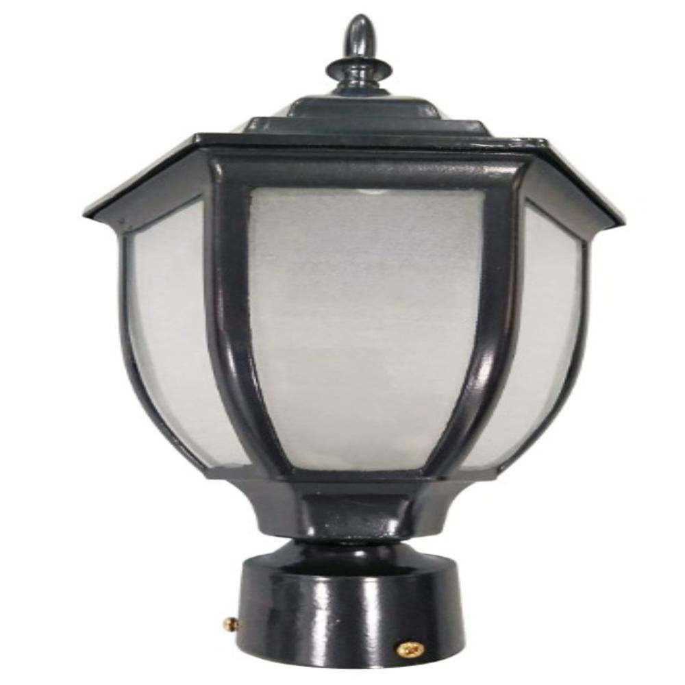 LUKER E27 HOLDER HELIOS BLACK FIXTURE GATE LIGHT (LGLA2E27BK)