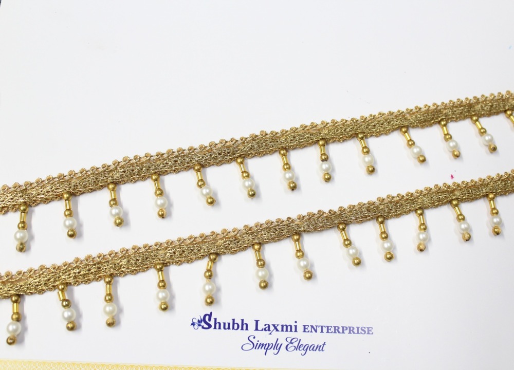Golden Moti Lace - Design: Handwork
