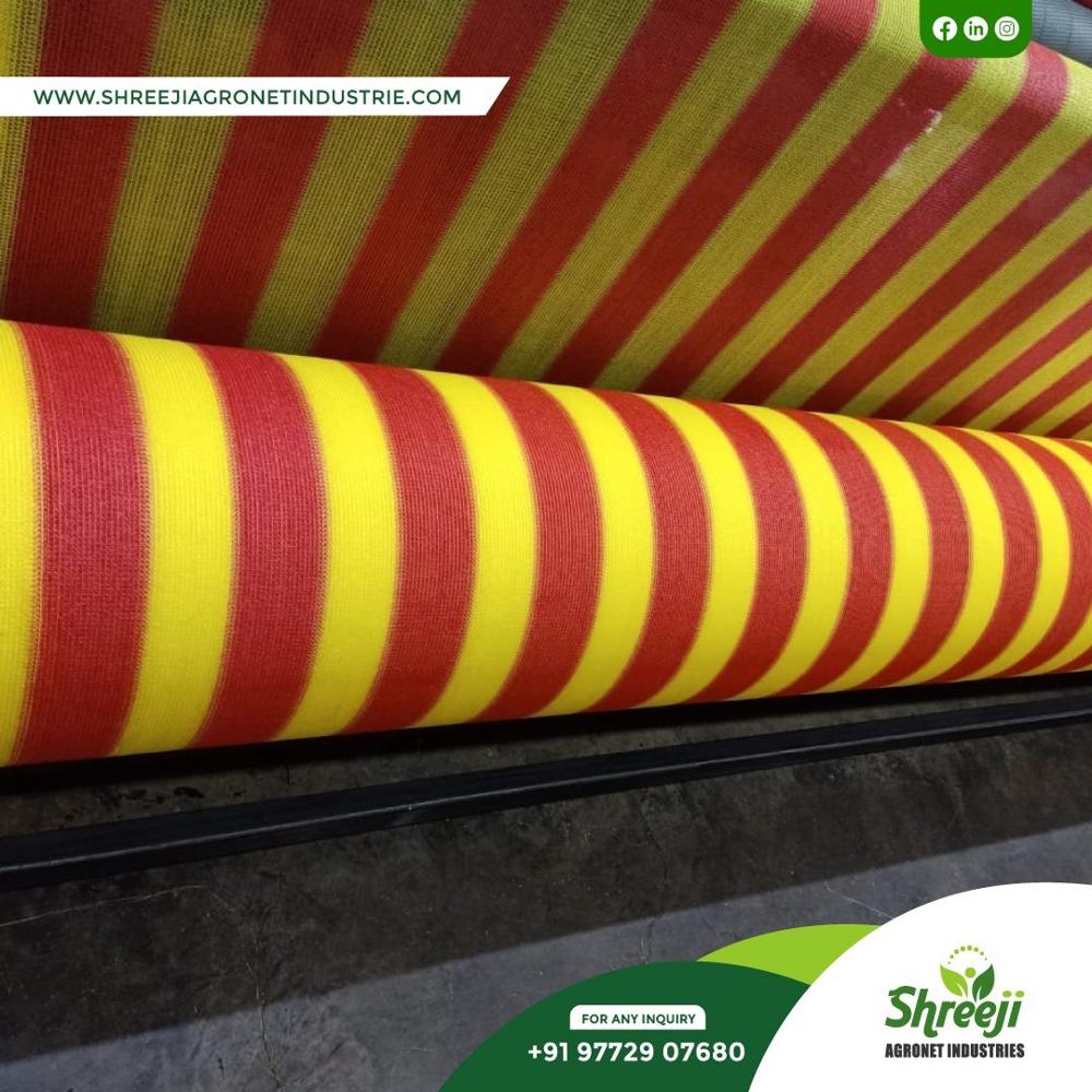 Red And Yellow Hdpe Shade Net - Coating Type: Color Coated