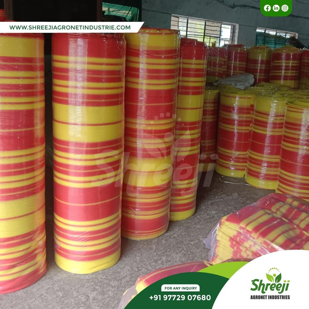 Red And Yellow Hdpe Shade Net - Coating Type: Color Coated