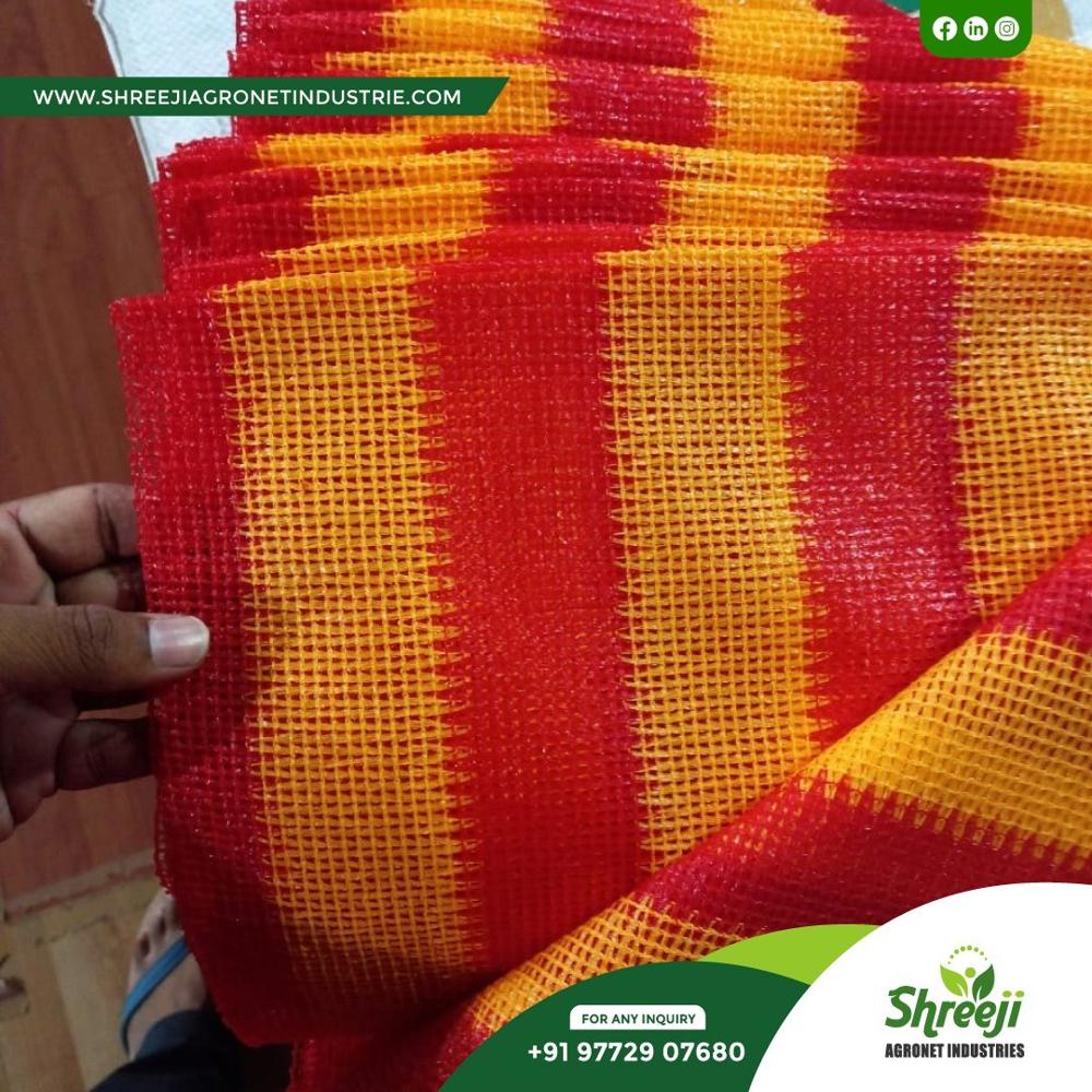 Red And Yellow Hdpe Shade Net - Coating Type: Color Coated