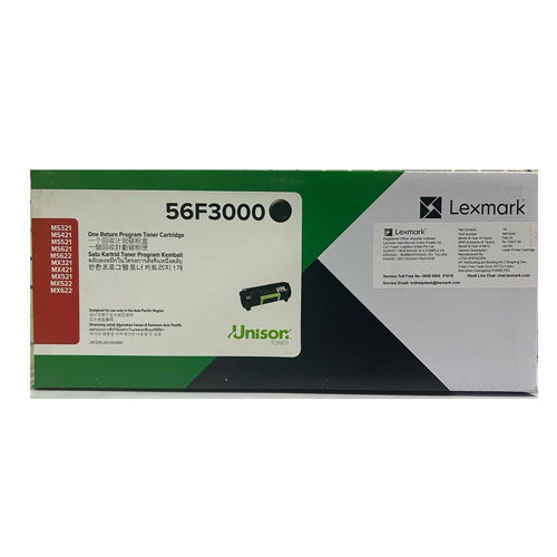 Lexmark 56F3000 Black Toner Cartridge