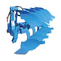 4 Bottom Hydraulic Reversible Plough - Color: Blue