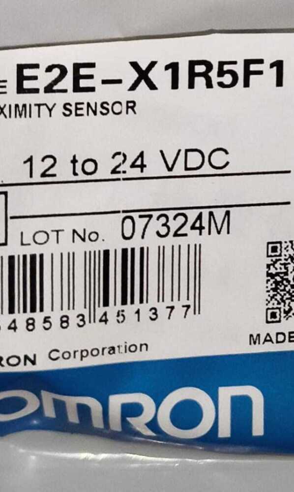 OMRON PROXIMITY SENSOR  12 TO 24VDC, E2E-X1R5F1