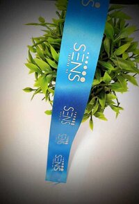 Printable Satin Labels - Color: Blue And White