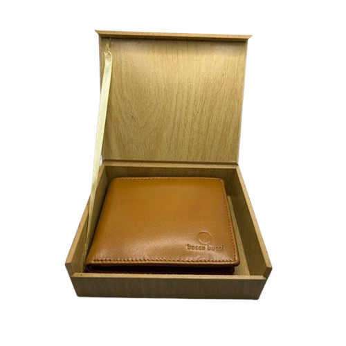 Rectangular Wood Wallet Box