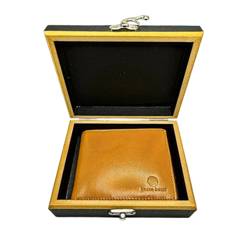 Black Wallet Wooden Box