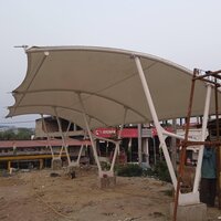 Car Parking Tensil Structure - Material: Steel