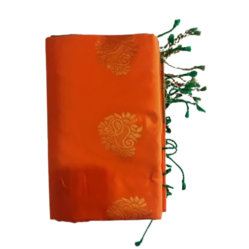 Orange Color Pattu Pavadai