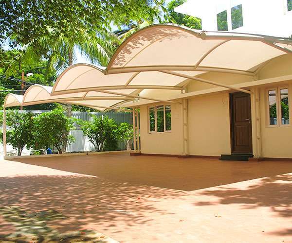 Modular Waterproof Fabric Canopy - Material: Steel
