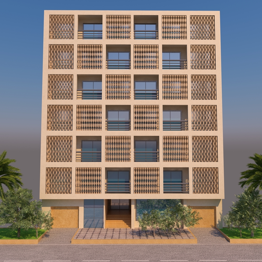 Building Facade - Color: Grey