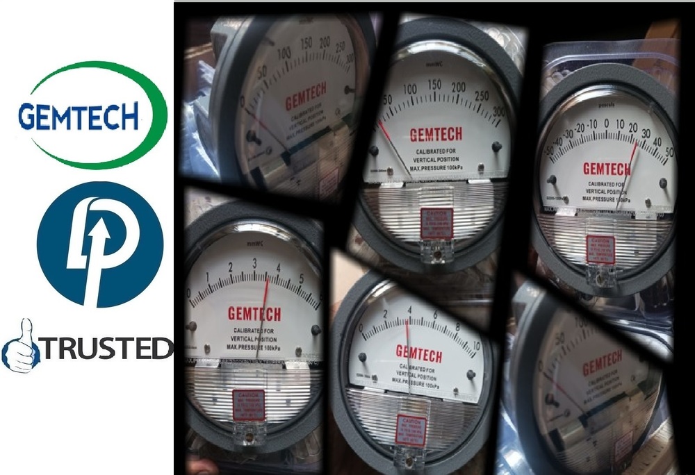 Gemtech Differential Pressure Gauges Supplier From Nanded Maharashtra