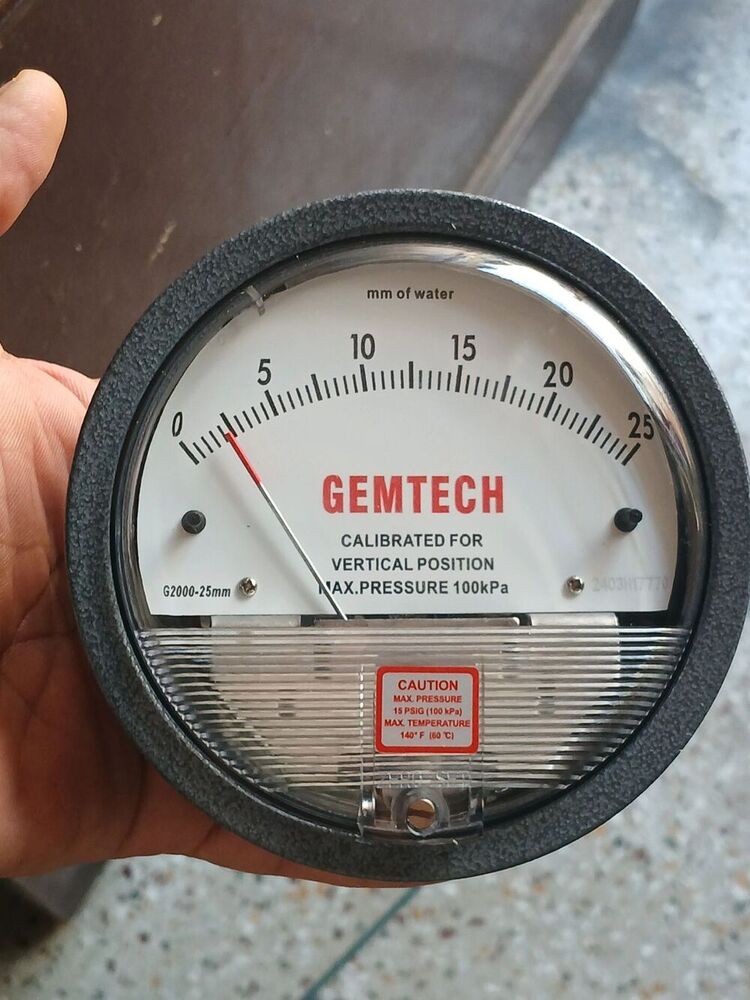 Gemtech Differential Pressure Gauge From Atika Industrial Area Rajkot Gujarat