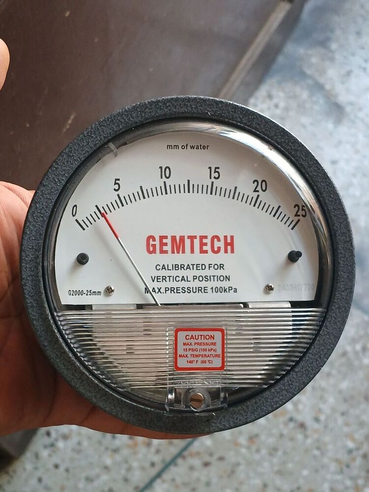Gemtech Differential Pressure Gauge From Atika Industrial Area Rajkot Gujarat