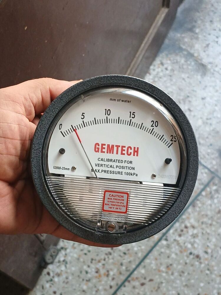 Wholesaler India Gemtech Differential Pressure Gauge In Parwanoo Himachal Pradesh