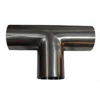 Titanium Grade 2 Pipe Tee - Color: Silver