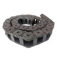 Plastic Cable Drag Chain - Plastic, 10mm Thickness, Black Color | Reliable Solution For Industrial Cable Management, 1-year Warranty