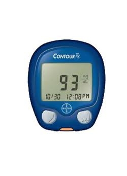 बायर कंटूर TS रक्त ग्लूकोज मॉनिटर