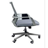 Grey Mid Back Mesh Office Chair