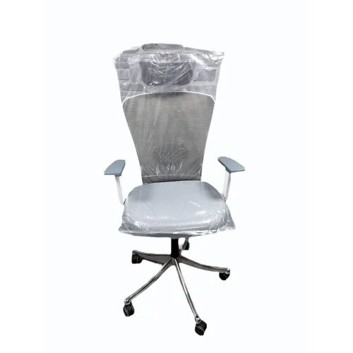 Grey High Back Mesh Office Chair