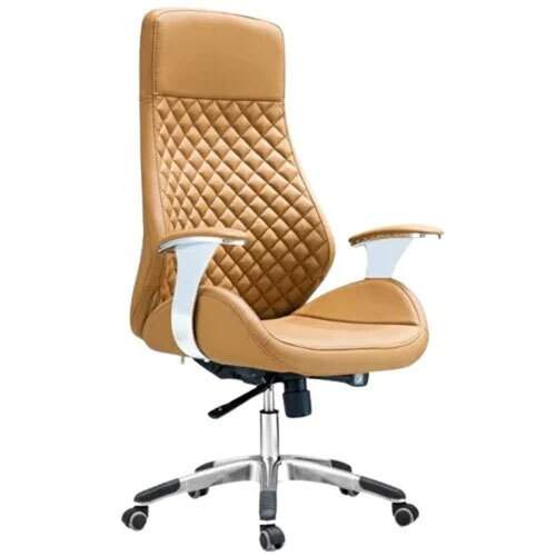 Tan Brown High Back Office Chair