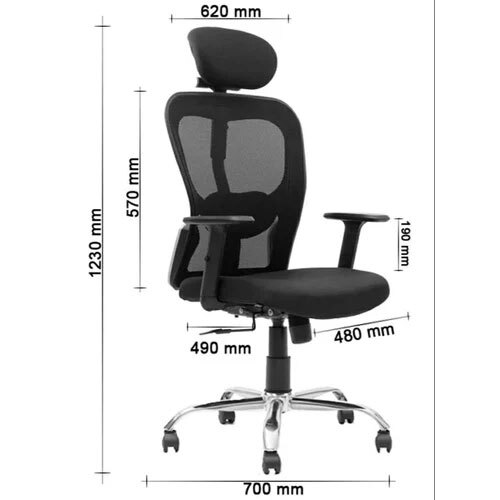 1230mm Mesh High Back Rev olving Chair