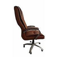 Leather Brown Rev olving Chair