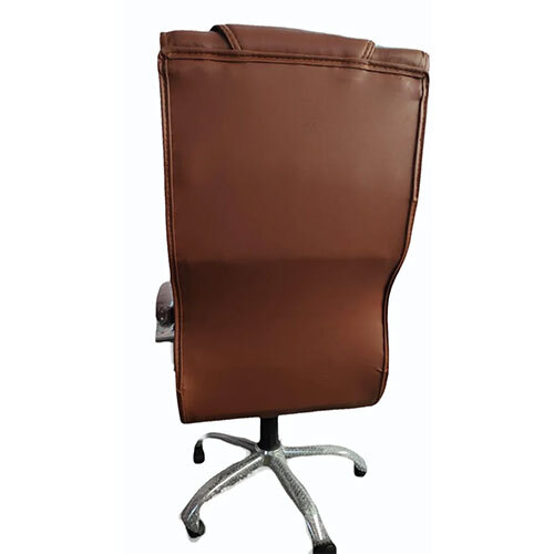 Leather Brown Rev olving Chair