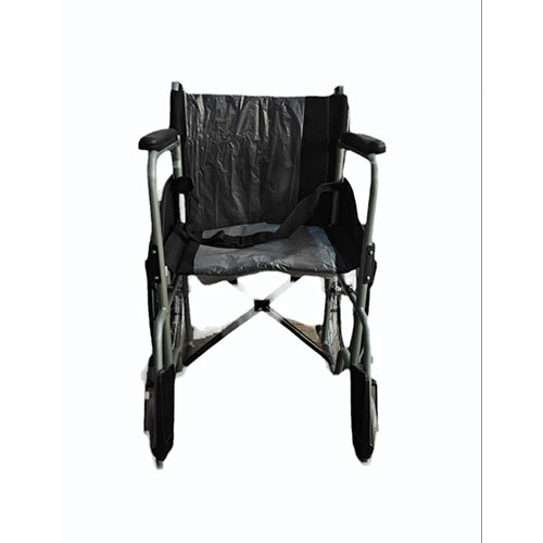Black Aluminum Folding Wheel Chair