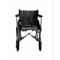 Black Aluminum Folding Wheel Chair - Size: Standard