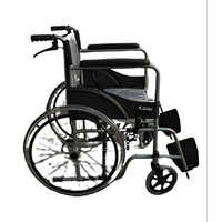 Black Aluminum Folding Wheel Chair