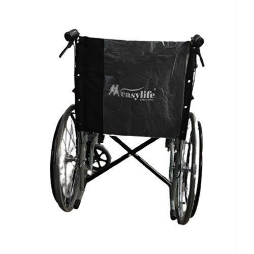 Black Aluminum Folding Wheel Chair