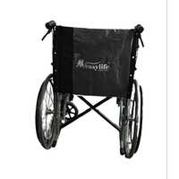 Black Aluminum Folding Wheel Chair